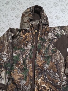 Rocky Youth Camo Hooded Jacket - Brown/Green